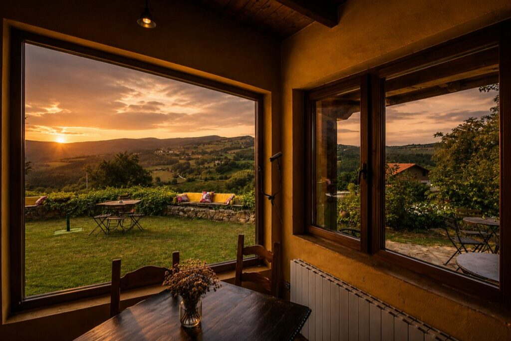 Restaurante rural con vistas panoramicas — Gailurretan, Valle de Karrantza