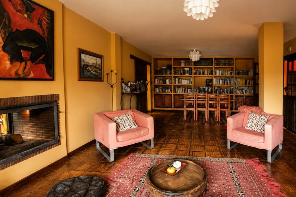 Salon chimenea casa rural karrantza — Gailurretan, Valle de Karrantza