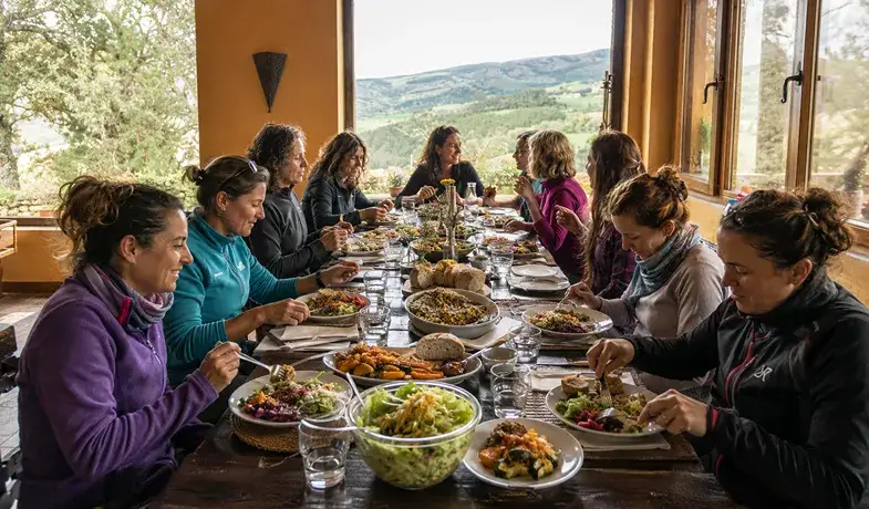 Pensión completa y gastronomía para retiros en Gailurretan